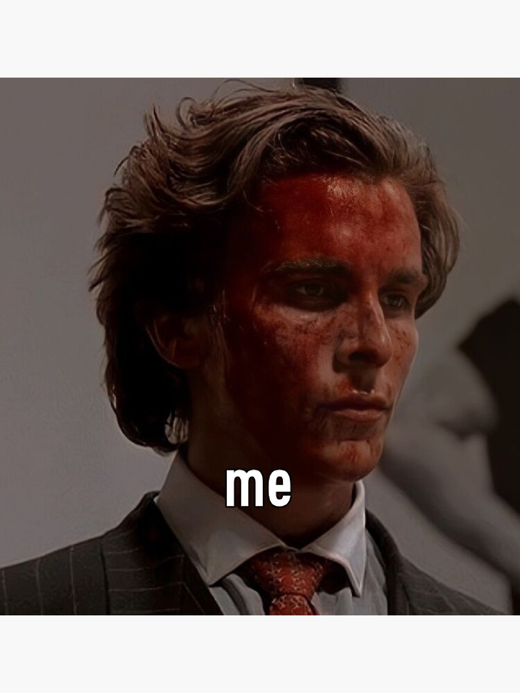 Patrick bateman Sticker for Sale by lilyyysdesigns