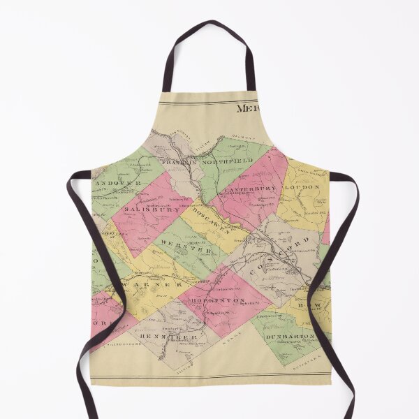 Item preview, Vintage Map of Merrimack County NH (1892) designed and sold by BravuraMedia.