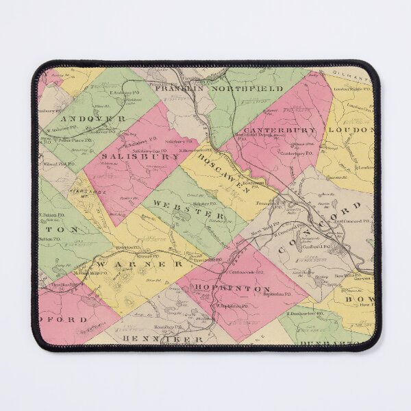 Item preview, Vintage Map of Merrimack County NH (1892) designed and sold by BravuraMedia.