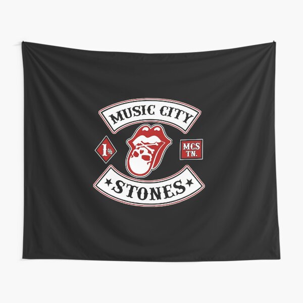 Music City Stones Motorcycle Club Tapestry