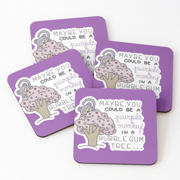 Item preview, Purple Monkey in a Bubblegum Tree designed and sold by creationbycaity.