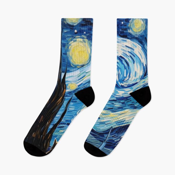 Item preview,  Cat Van gogh Inspired Starry Night Painting for Van gogh Lovers designed and sold by Vangoholic.