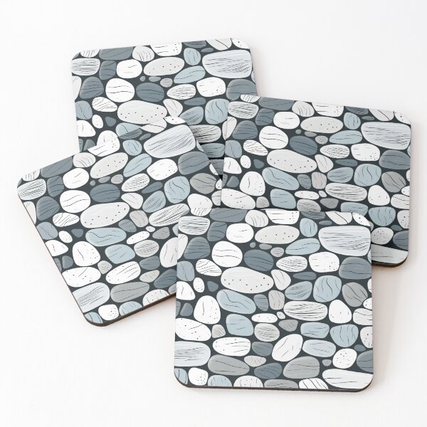 Item preview, Colorful stones white gray black ornaments designed and sold by G-M-Designs.
