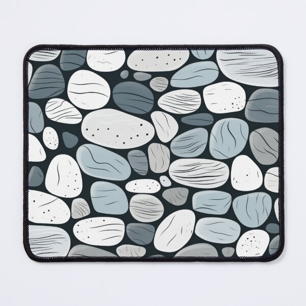 Item preview, Colorful stones white gray black ornaments designed and sold by G-M-Designs.