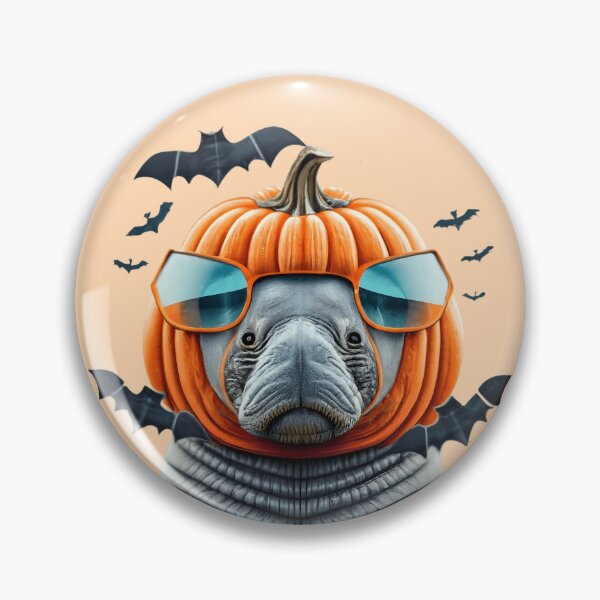 Item preview, Manatee Pumpkin Head - Camisa divertida de Halloween designed and sold by SandbarTees.