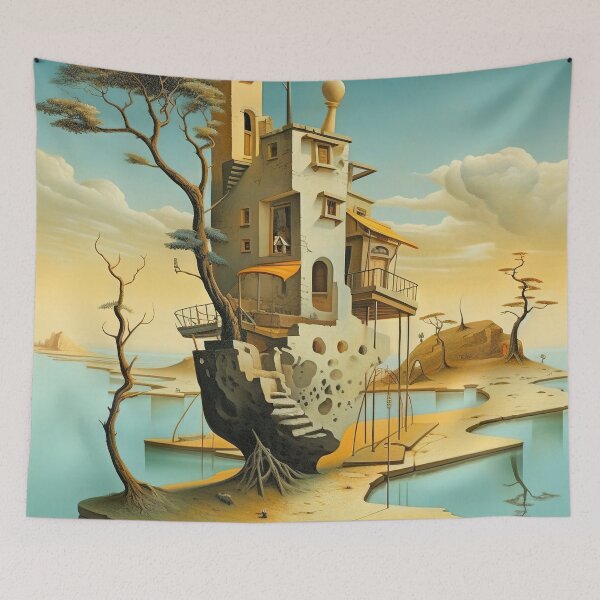 Item preview, The Floating Homestead: A Surreal Mirage designed and sold by Mullet Monkey.
