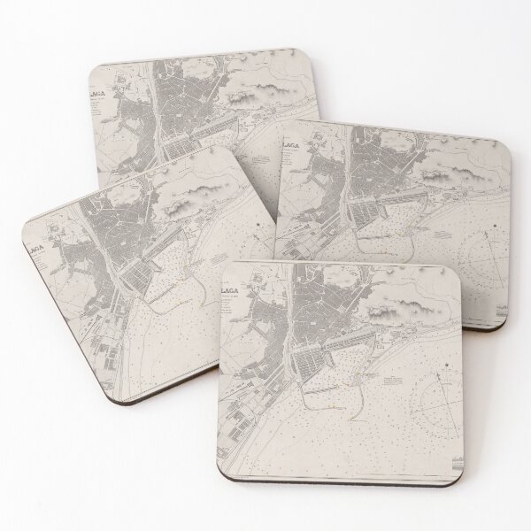 Item preview, Port of Malaga Spain (1875) designed and sold by BravuraMedia.