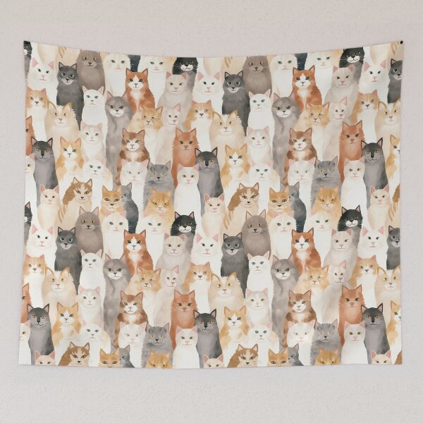 Item preview, Watercolor Cats designed and sold by VintageFlorals.