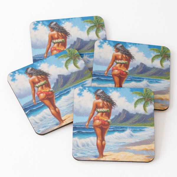 Item preview, On the Seashore - Pacific Islands Series designed and sold by AUTHENTIC AMERICANA ARTS.