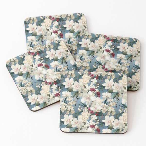 Item preview, orchid flowers and leaves rococo decadence designed and sold by linda-rosa-old.