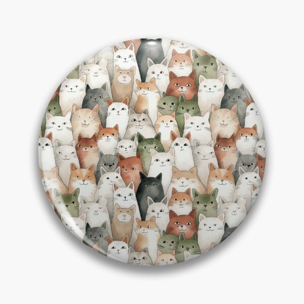 Item preview, Adorable Watercolor Cats designed and sold by VintageFlorals.
