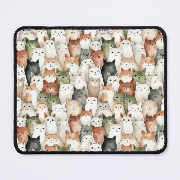 Item preview, Adorable Watercolor Cats designed and sold by VintageFlorals.