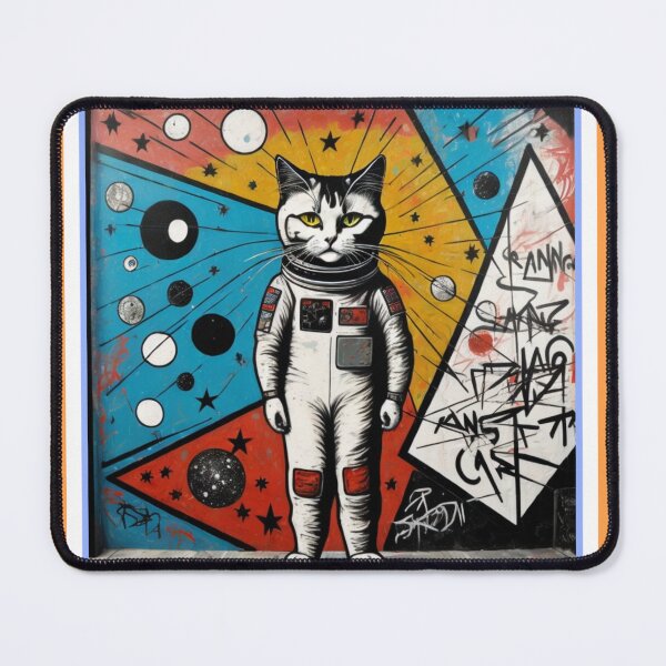 Item preview, Cat space graffiti, art designed and sold by TheBear25.