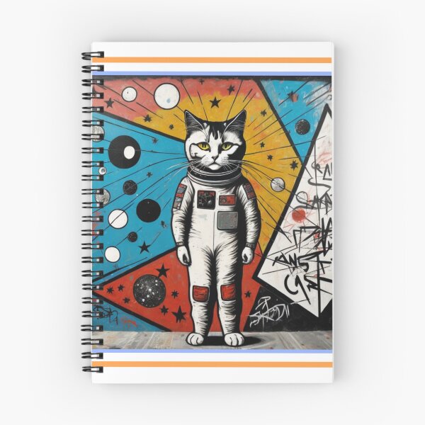 Item preview, Cat space graffiti, art designed and sold by TheBear25.