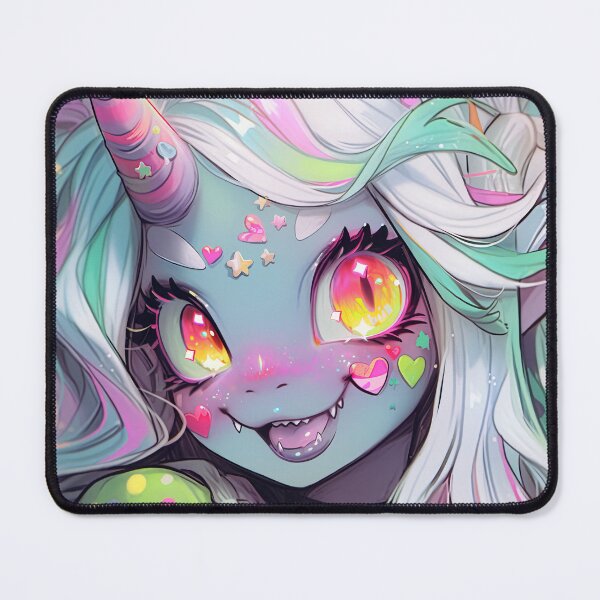 Item preview, Cute Pastel Heart Unicorn Horn Anime Girl designed and sold by bubblegoth.
