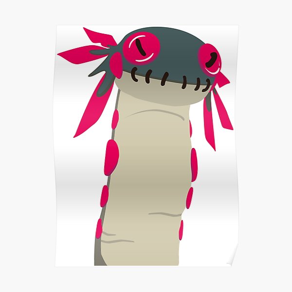 "The Wiggle Worm from Monster Hunter World" Poster by TheCHEWER Redbubble