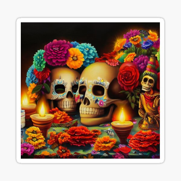 Item preview, Day of the Dead Offrendas 3 designed and sold by CrankyOldDude.