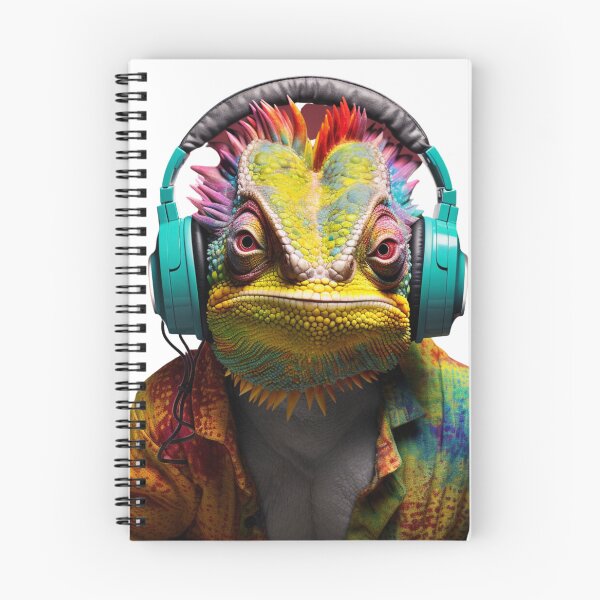 Item preview, Jamming Chameleon designed and sold by yourfavdraw.