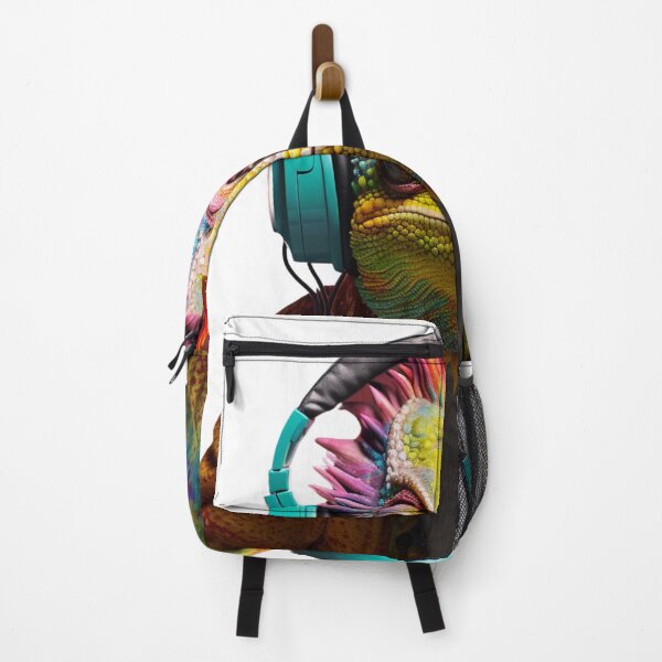 Item preview, Jamming Chameleon designed and sold by yourfavdraw.
