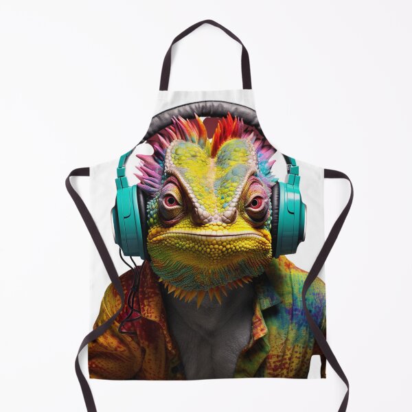 Item preview, Jamming Chameleon designed and sold by yourfavdraw.