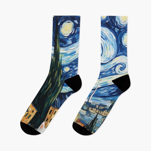 Item preview, Cat Van gogh Inspired Starry Night Painting for Van gogh Lovers designed and sold by Vangoholic.