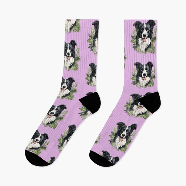 Item preview, Smart Border collie with beautiful leaves. designed and sold by maii7879.