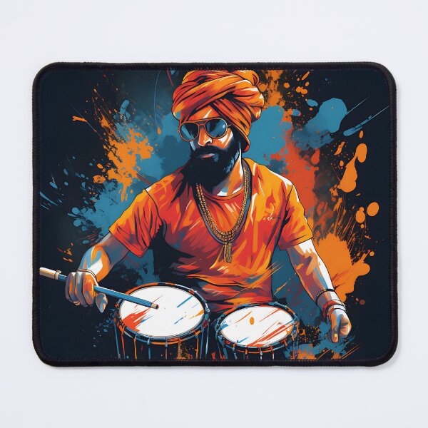 Item preview, Colourful Bhangra Dancer Art designed and sold by PioneerX1.