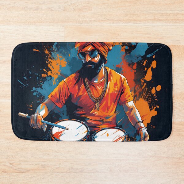 Item preview, Colourful Bhangra Dancer Art designed and sold by PioneerX1.