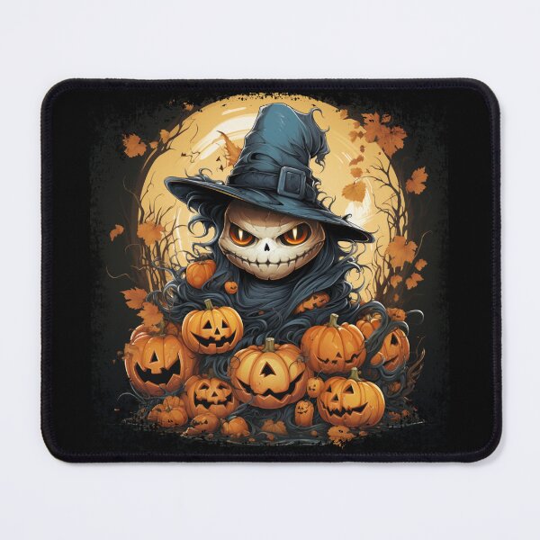 Item preview, cat, pumpkins, scary house, witches, happy halloween, scary forest, pumpkin designed and sold by PRYMULLART.