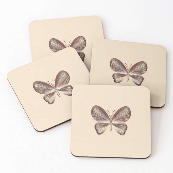 Item preview, "Brown and Beige Butterfly Sticker - Simplicity and Elegance of Nature" designed and sold by shineslush.