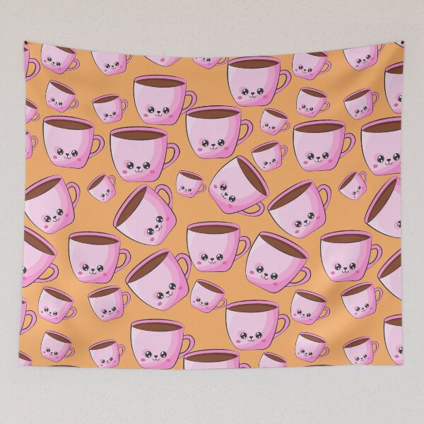 Item preview, Kawaii Cup of Coffee - Adorable Caffeine Art designed and sold by OrangeMG.