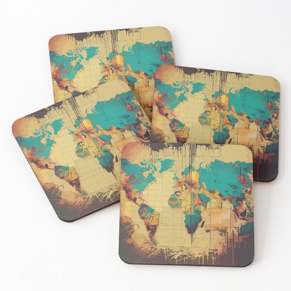 Item preview, Street art earth map designed and sold by TomFrontierArt.