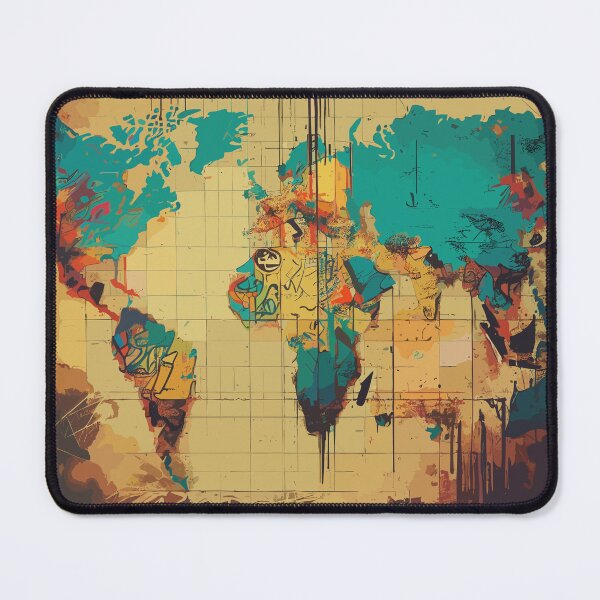 Item preview, Street art earth map designed and sold by TomFrontierArt.
