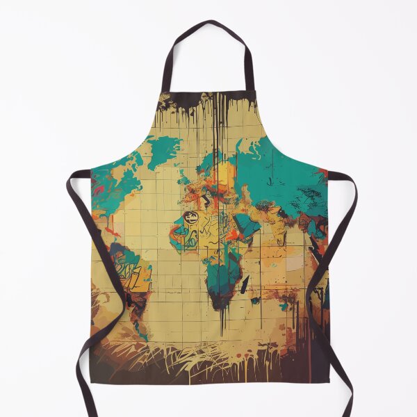 Item preview, Street art earth map designed and sold by TomFrontierArt.