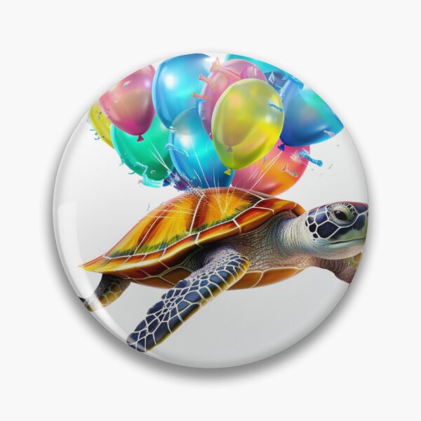 Artikelvorschau, Fliegende Schildkröte mit Heliumballons entworfen und verkauft von yourfavdraw.