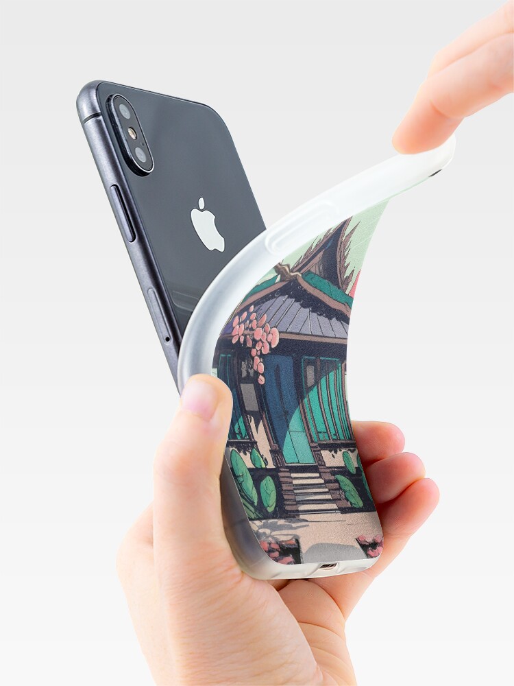 Thumbnail 4 of 5, iPhone Case, Old Traditional Thailand house Baan Drawing designed and sold by Patricks-Art.
