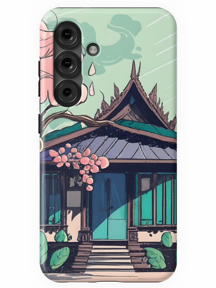 Thumbnail 1 of 4, Samsung Galaxy Phone Case, Old Traditional Thailand house Baan Drawing designed and sold by Patricks-Art.