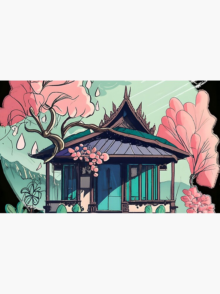 Thumbnail 4 of 4, Coffee Mug, Old Traditional Thailand house Baan Drawing designed and sold by Patricks-Art.
