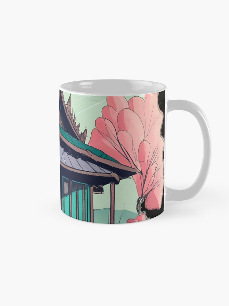 Thumbnail 5 of 6, Coffee Mug, Old Traditional Thailand house Baan Drawing designed and sold by Patricks-Art.
