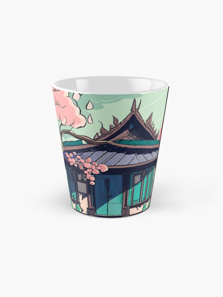 Thumbnail 2 of 4, Coffee Mug, Old Traditional Thailand house Baan Drawing designed and sold by Patricks-Art.