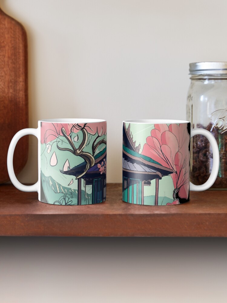 Thumbnail 2 of 6, Coffee Mug, Old Traditional Thailand house Baan Drawing designed and sold by Patricks-Art.