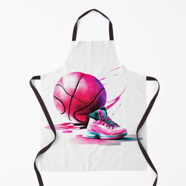 Item preview, Basketball Pink Black Leather Stitching Logo Modern Elegant Shoe designed and sold by Print-Online.