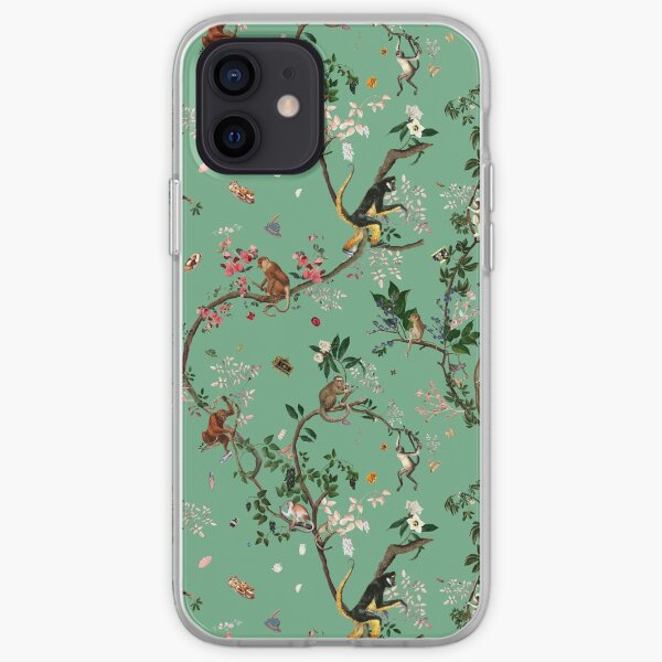 Monkey World Green iPhone Soft Case
