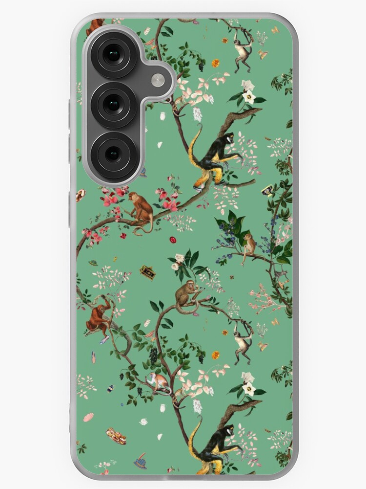 Thumbnail 1 of 4, Samsung Galaxy Phone Case, Monkey World Green designed and sold by fifikoussout.