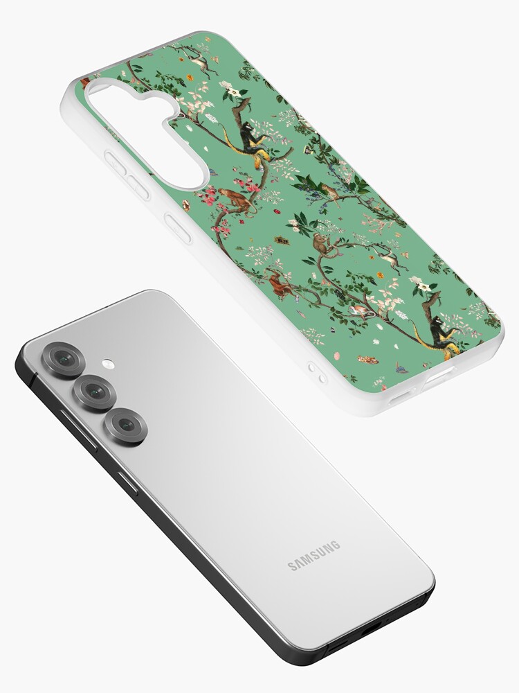Thumbnail 2 of 4, Samsung Galaxy Phone Case, Monkey World Green designed and sold by fifikoussout.