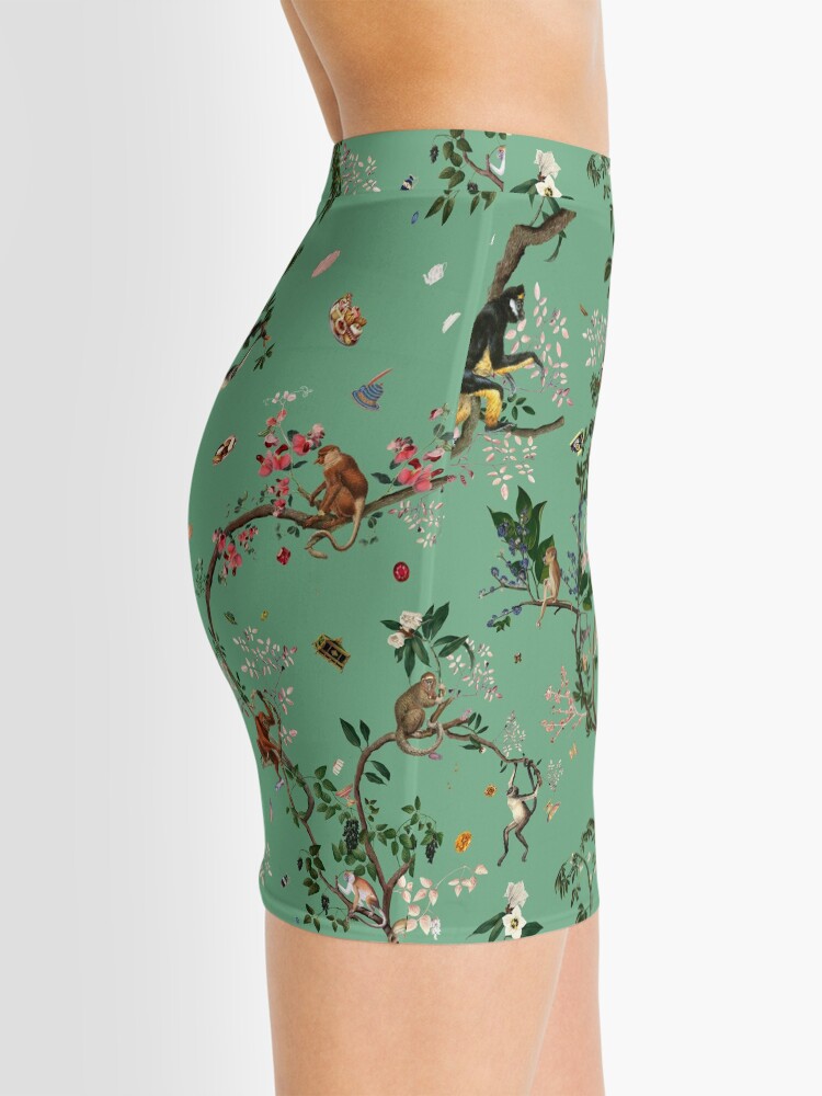 Alternate view of Monkey World Green Mini Skirt