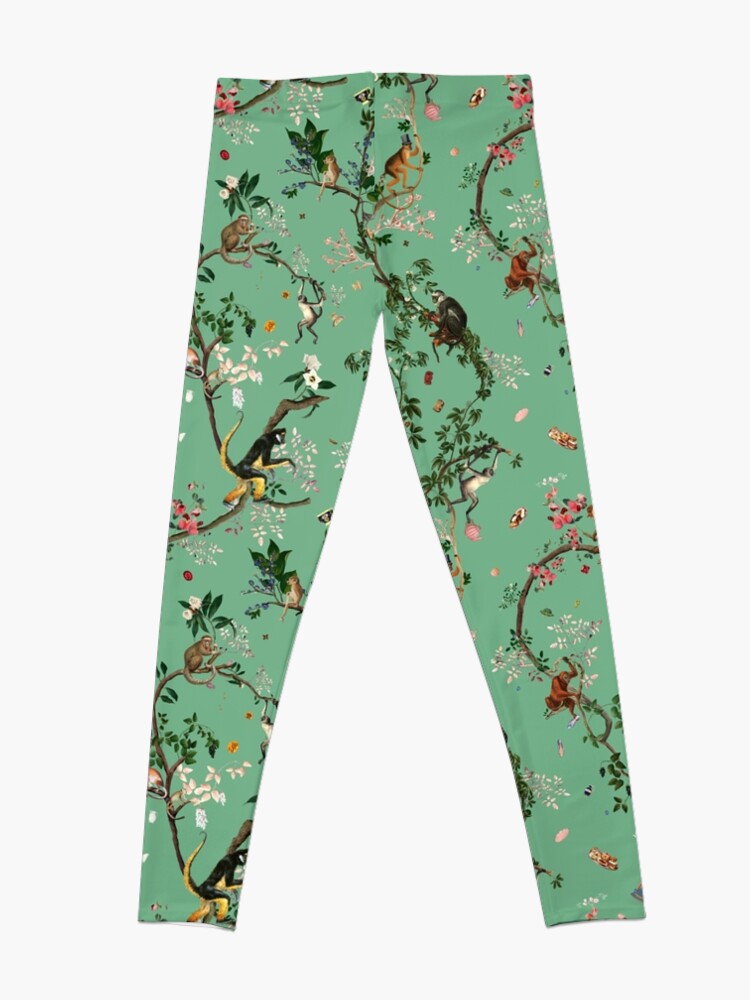 Alternate view of Monkey World Green Leggings