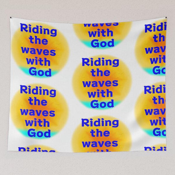 Item preview, Riding the Waves with God designed and sold by lillyaura-art.