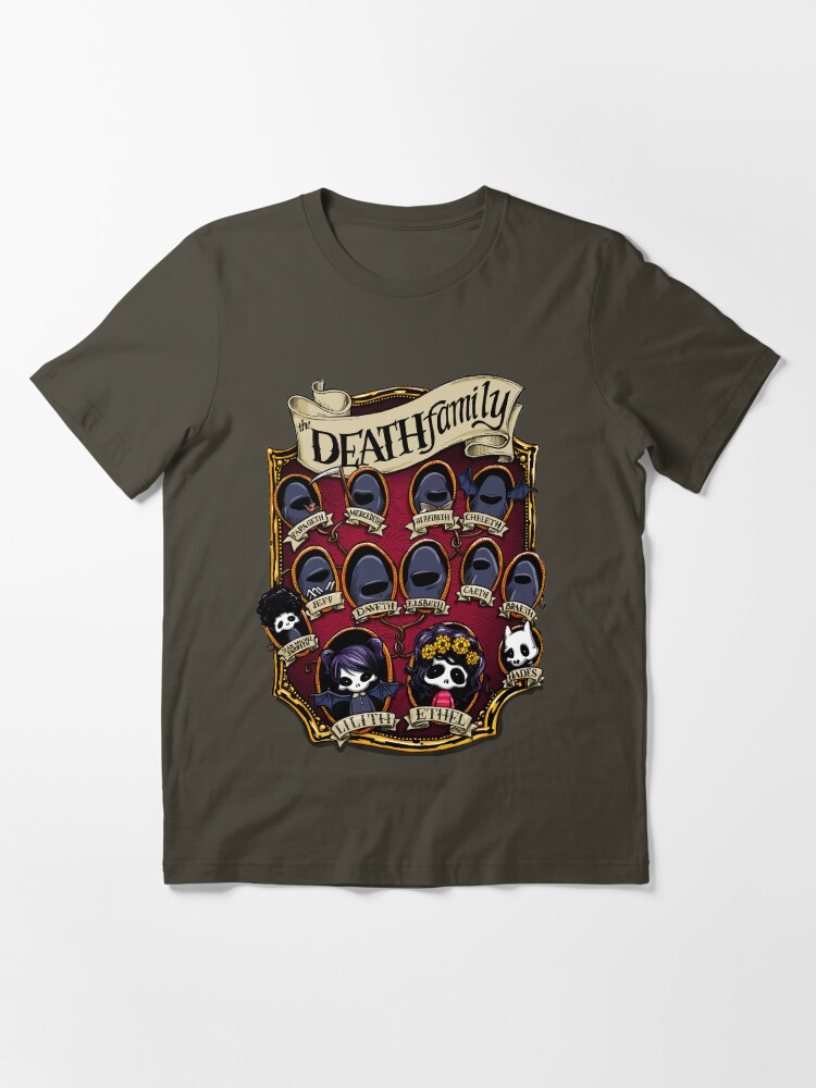Alternate view of Death Family Tree - The Life of Ethel Death Essential T-Shirt