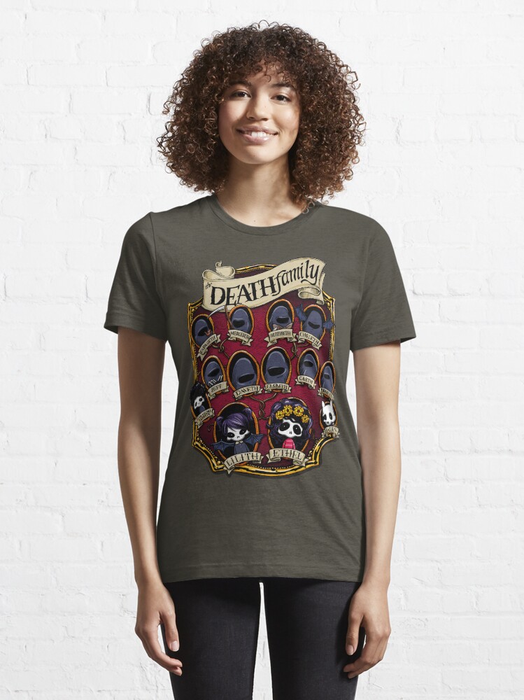 Alternate view of Death Family Tree - The Life of Ethel Death Essential T-Shirt